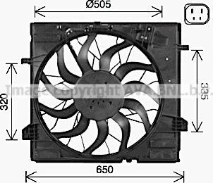 Prasco MS7734 - Ventilator, hladjenje motora www.molydon.hr