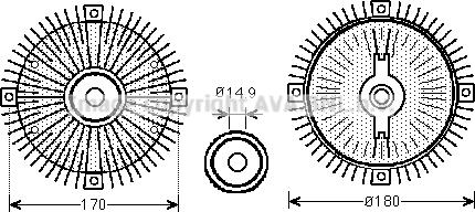 Prasco MSC466 - kvačilo, ventilator hladnjaka www.molydon.hr