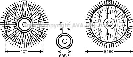 Prasco MSC409 - kvačilo, ventilator hladnjaka www.molydon.hr