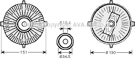 Prasco MSC420 - kvačilo, ventilator hladnjaka www.molydon.hr