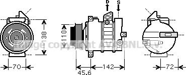 Prasco MSK438 - Kompresor, klima-Uređaj www.molydon.hr