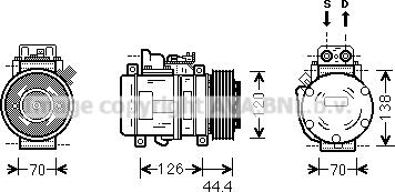 Prasco MSK558 - Kompresor, klima-Uređaj www.molydon.hr