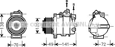 Prasco MSK560 - Kompresor, klima-Uređaj www.molydon.hr