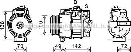 Prasco MSK602 - Kompresor, klima-Uređaj www.molydon.hr