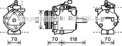 Prasco MTK224 - Kompresor, klima-Uređaj www.molydon.hr
