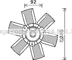 Prasco SA7023 - Ventilator, hladjenje motora www.molydon.hr
