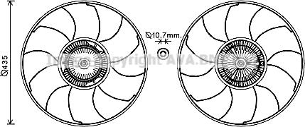 Prasco VNF332 - Ventilator, hladjenje motora www.molydon.hr