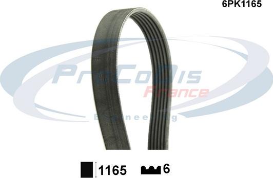Procodis France 6PK1165 - Klinasti rebrasti remen  www.molydon.hr