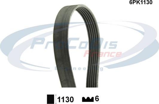 Procodis France 6PK1130 - Klinasti rebrasti remen  www.molydon.hr