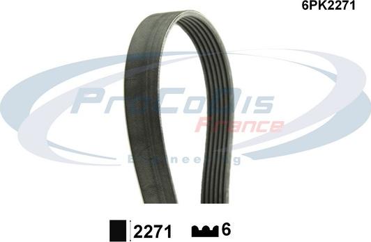 Procodis France 6PK2271 - Klinasti rebrasti remen  www.molydon.hr
