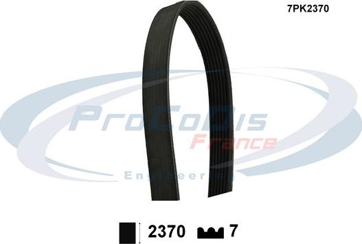 Procodis France 7PK2370 - Klinasti rebrasti remen  www.molydon.hr