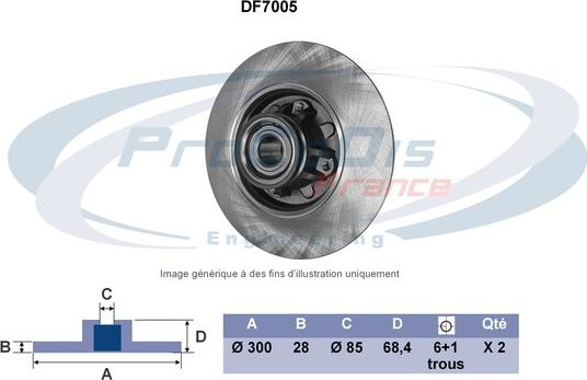 Procodis France DF7005 - Kočioni disk www.molydon.hr