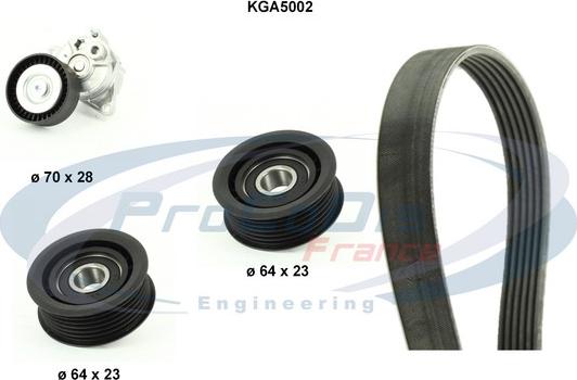 Procodis France KGA5002 - Garnitura klinastog rebrastog remena www.molydon.hr