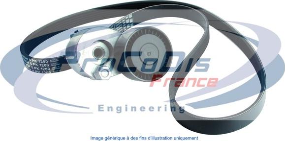 Procodis France KGA7030 - Garnitura klinastog rebrastog remena www.molydon.hr