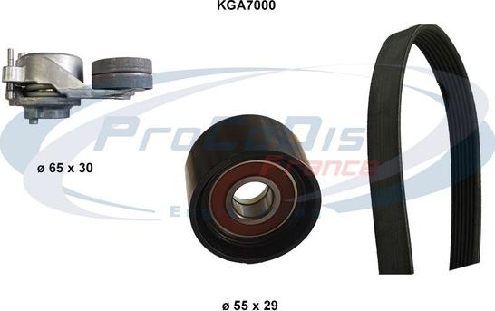 Procodis France KGA7000 - Garnitura klinastog rebrastog remena www.molydon.hr