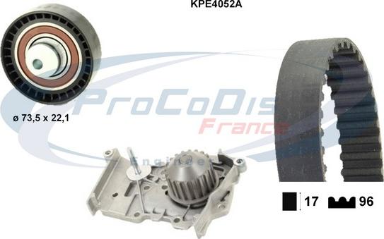 Procodis France KPE4052A - Vodena pumpa sa kompletom zupčastog remena www.molydon.hr