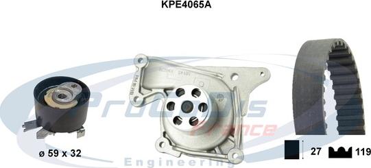 Procodis France KPE4065A - Vodena pumpa sa kompletom zupčastog remena www.molydon.hr