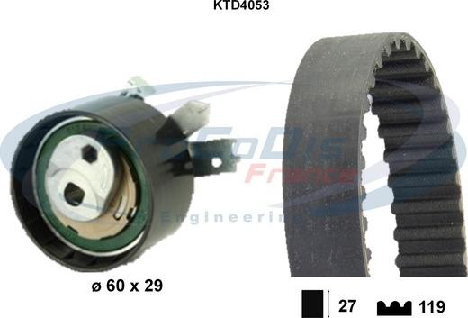Procodis France KTD4053 - Komplet zupčastog remena www.molydon.hr