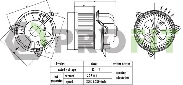 Profit 1860-0051 - Ventilator kabine/unutrasnjeg prostora www.molydon.hr