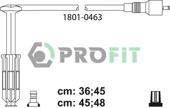 Profit 1801-0463 - Set kablova za paljenje www.molydon.hr