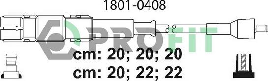 Profit 1801-0408 - Set kablova za paljenje www.molydon.hr