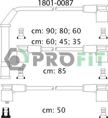 Profit 1801-0087 - Set kablova za paljenje www.molydon.hr