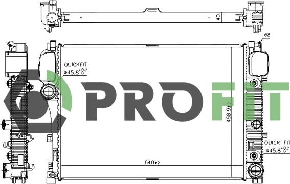 Profit 1740-0308 - Hladnjak, hladjenje motora www.molydon.hr
