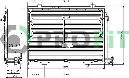 Profit PR 3508C1 - Kondenzator, klima-Uređaj www.molydon.hr