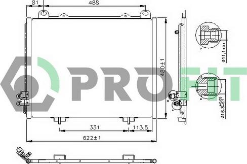 Profit PR 3510C1 - Kondenzator, klima-Uređaj www.molydon.hr