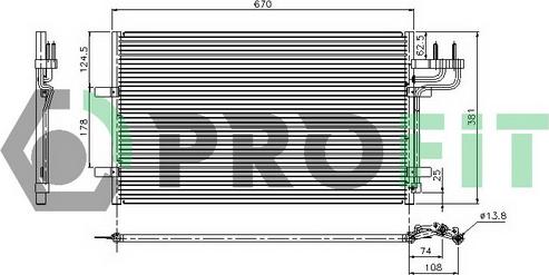Profit PR 2537C1 - Kondenzator, klima-Uređaj www.molydon.hr