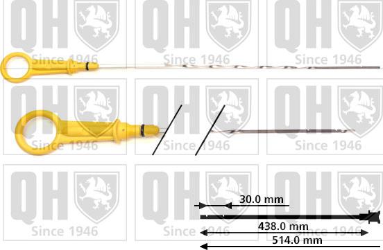 Quinton Hazell QOD155 - Šipka za mjerenje ulja www.molydon.hr