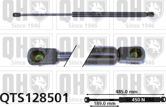 Quinton Hazell QTS128501 - Plinski amortizer, prtljaznik/utovarni prostor www.molydon.hr
