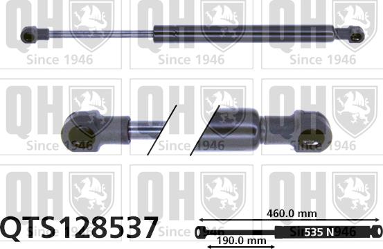 Quinton Hazell QTS128537 - Plinski amortizer, hauba motora www.molydon.hr