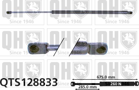 Quinton Hazell QTS128833 - Plinski amortizer, hauba motora www.molydon.hr