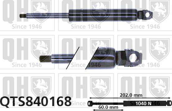 Quinton Hazell QTS840168 - Plinski amortizer, hauba motora www.molydon.hr