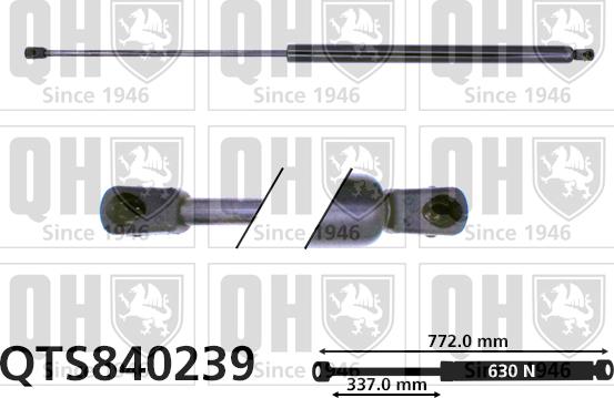 Quinton Hazell QTS840239 - Plinski amortizer, prtljaznik/utovarni prostor www.molydon.hr