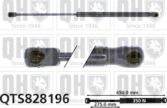 Quinton Hazell QTS828196 - Plinski amortizer, hauba motora www.molydon.hr