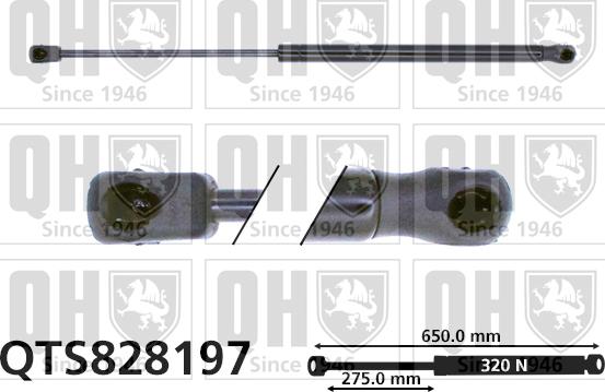 Quinton Hazell QTS828197 - Plinski amortizer, hauba motora www.molydon.hr