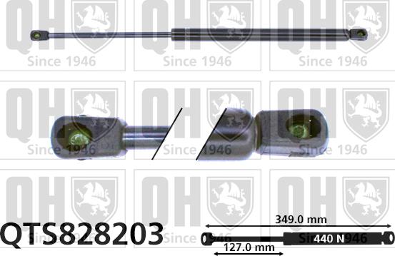 Quinton Hazell QTS828203 - Plinski amortizer, prtljaznik/utovarni prostor www.molydon.hr