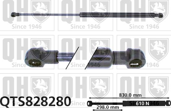 Quinton Hazell QTS828280 - Plinski amortizer, prtljaznik/utovarni prostor www.molydon.hr