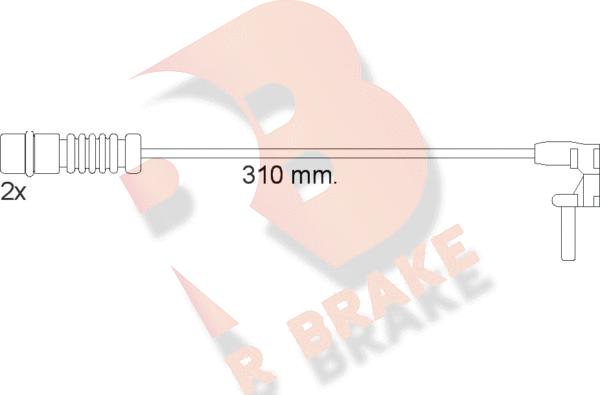 R Brake 610453RB - Signalni kontakt, trosenje kočione plocice www.molydon.hr