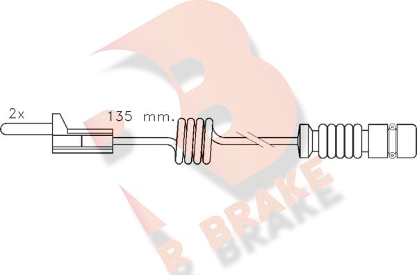 R Brake 610405RB - Signalni kontakt, trosenje kočione plocice www.molydon.hr