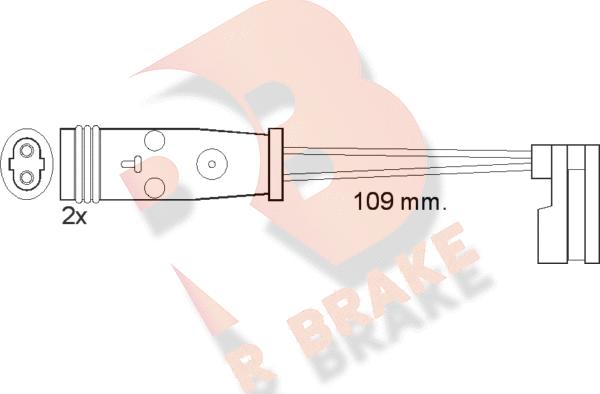 R Brake 610483RB - Signalni kontakt, trosenje kočione plocice www.molydon.hr