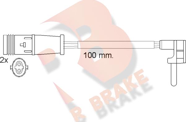 R Brake 610548RB - Signalni kontakt, trosenje kočione plocice www.molydon.hr