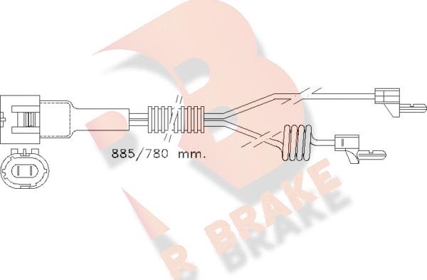 R Brake 610098RB - Signalni kontakt, trosenje kočione plocice www.molydon.hr
