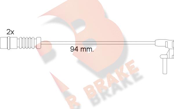 R Brake 610056RB - Signalni kontakt, trosenje kočione plocice www.molydon.hr