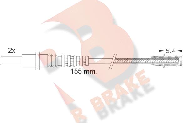 R Brake 610157RB - Signalni kontakt, trosenje kočione plocice www.molydon.hr