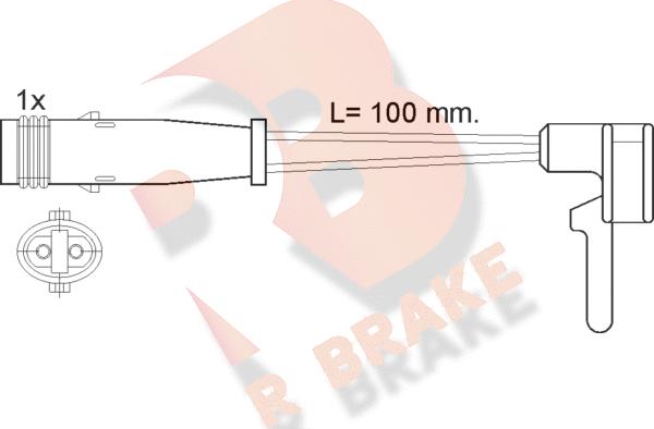 R Brake 610323RB - Signalni kontakt, trosenje kočione plocice www.molydon.hr