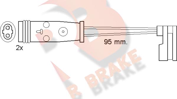 R Brake 610370RB - Signalni kontakt, trosenje kočione plocice www.molydon.hr