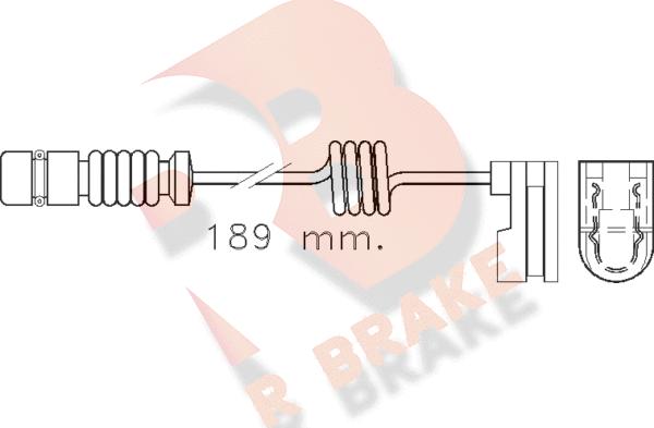 R Brake 610377RB - Signalni kontakt, trosenje kočione plocice www.molydon.hr